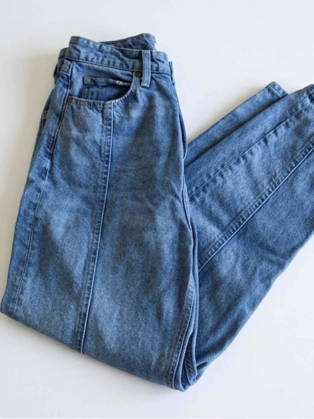 Lee x HM Light Blue Denim High-Rise Jeans